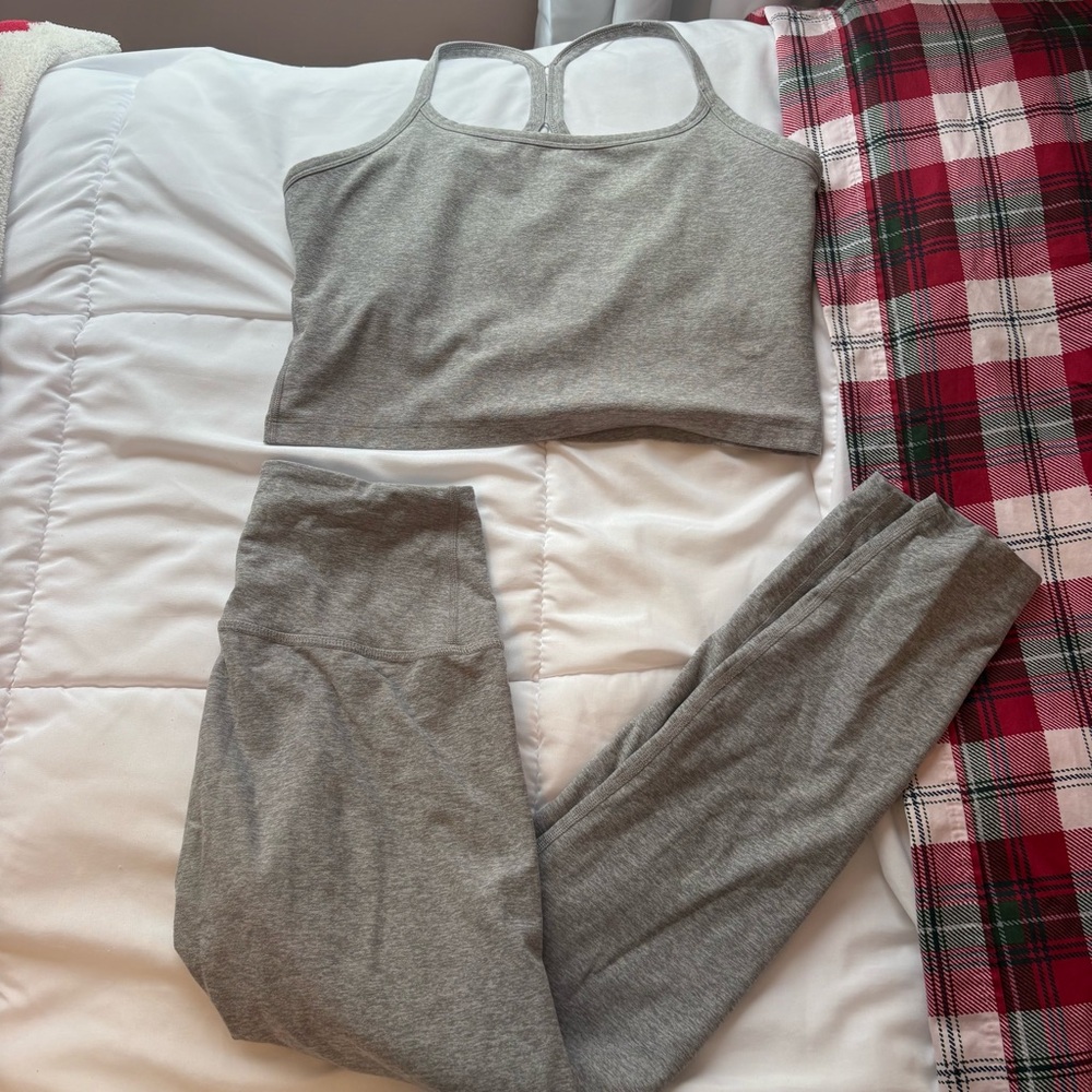 Beyond yoga space dye grey set